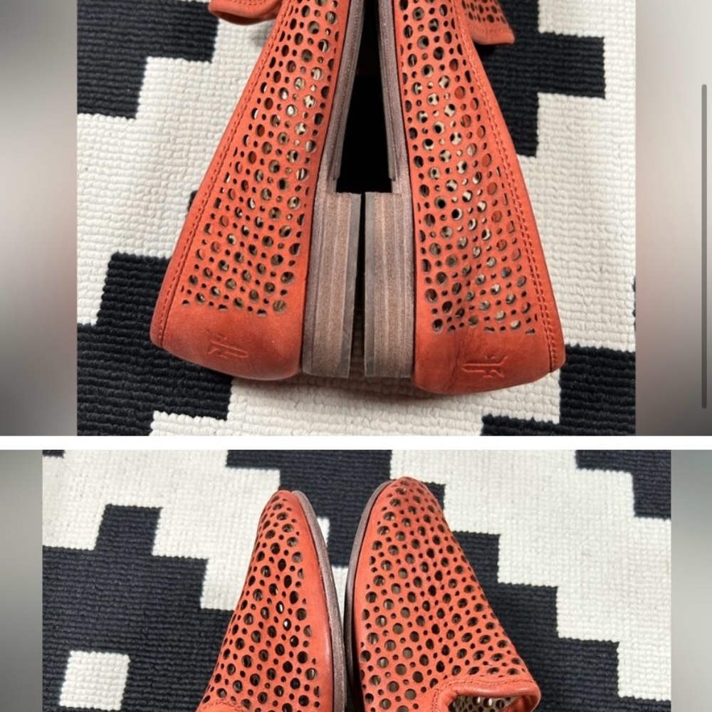 Frye Leather Jillian Perforated Slippers - Picture 3 of 11